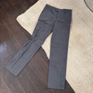 Zara Charcoal Gray Straight Leg Trouser | Size XS